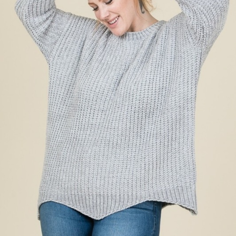 Grey Chenille sweater